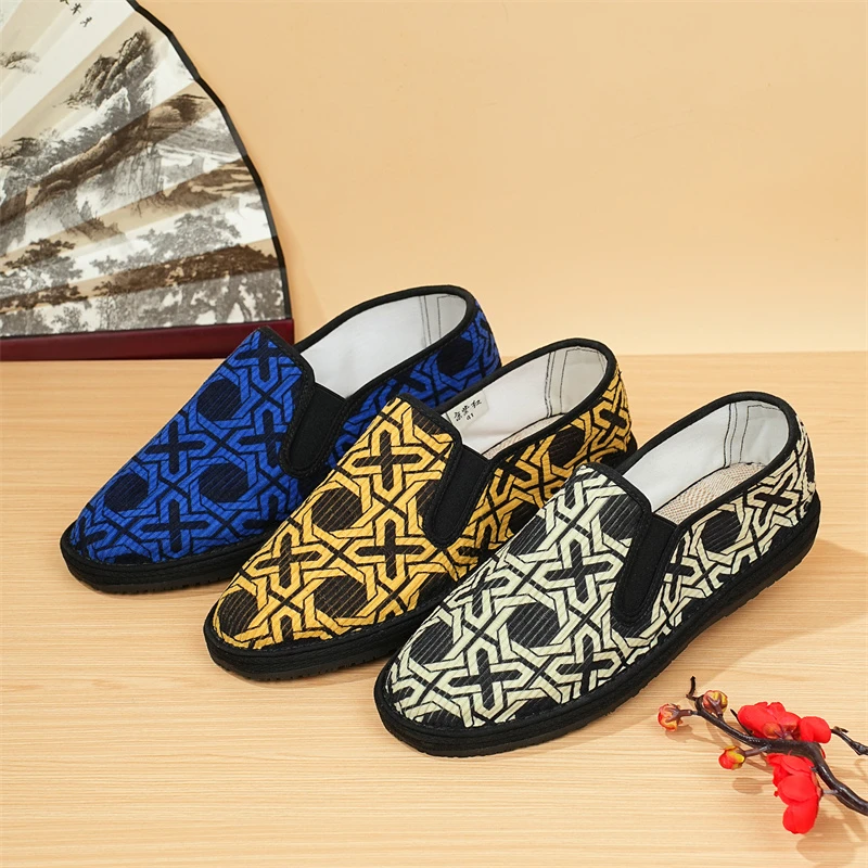 京紫红老北京布鞋春秋软底防滑千层底透气舒适复古中国风休闲平底