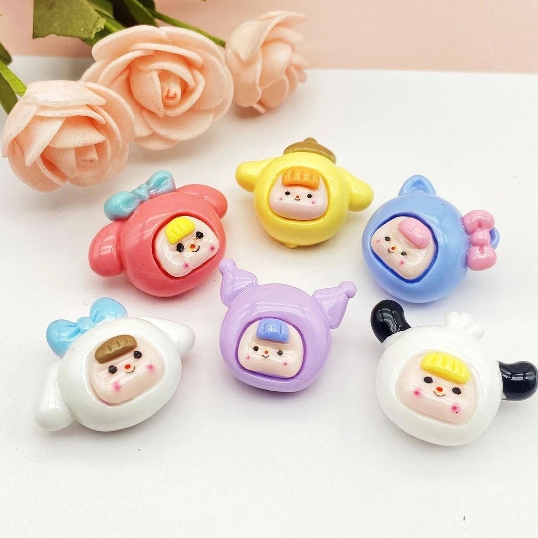 卡通树脂DIY饰品手工制作 手机壳 水杯贴头饰发绳发夹材料配件