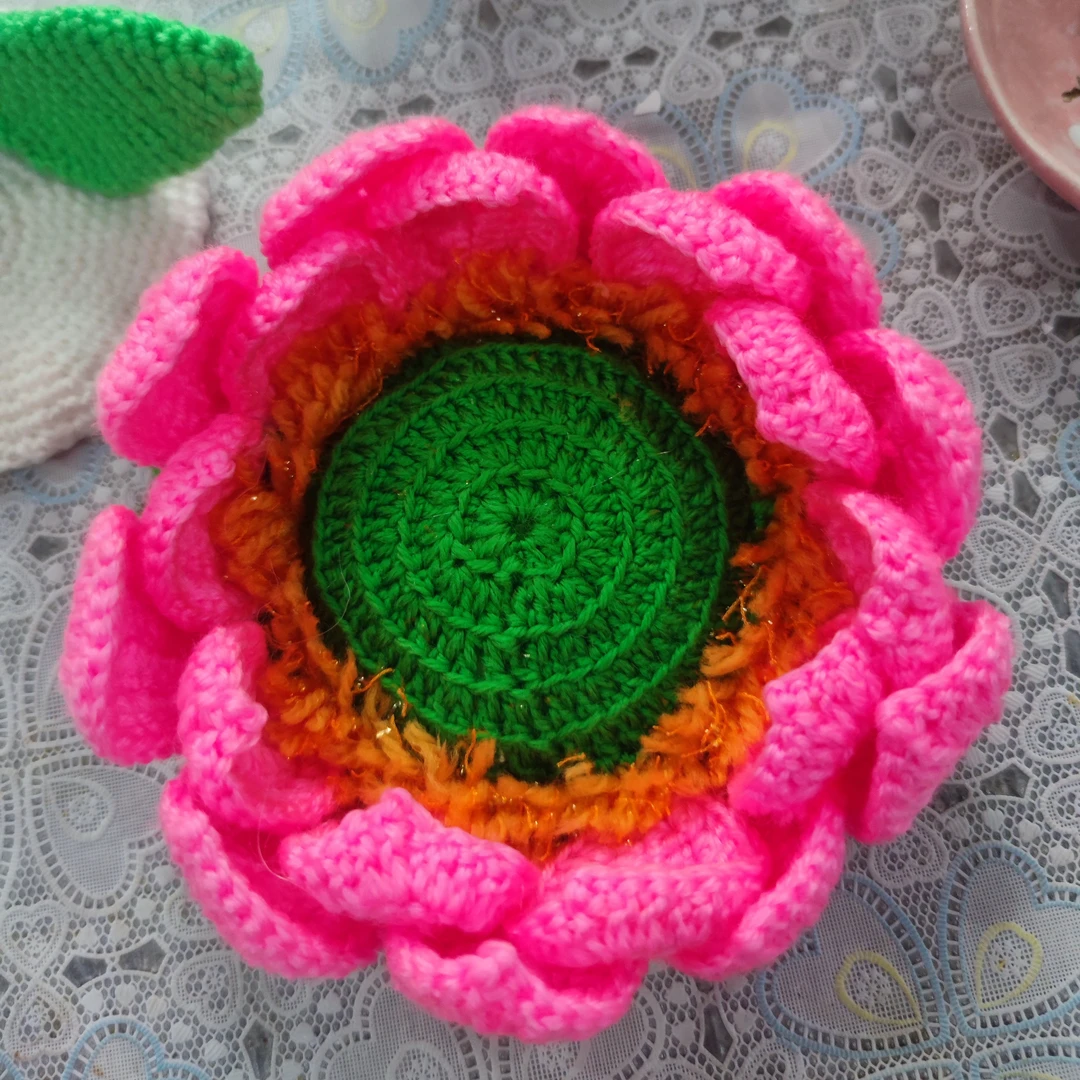 莲花杯垫，颜色随机也可备注