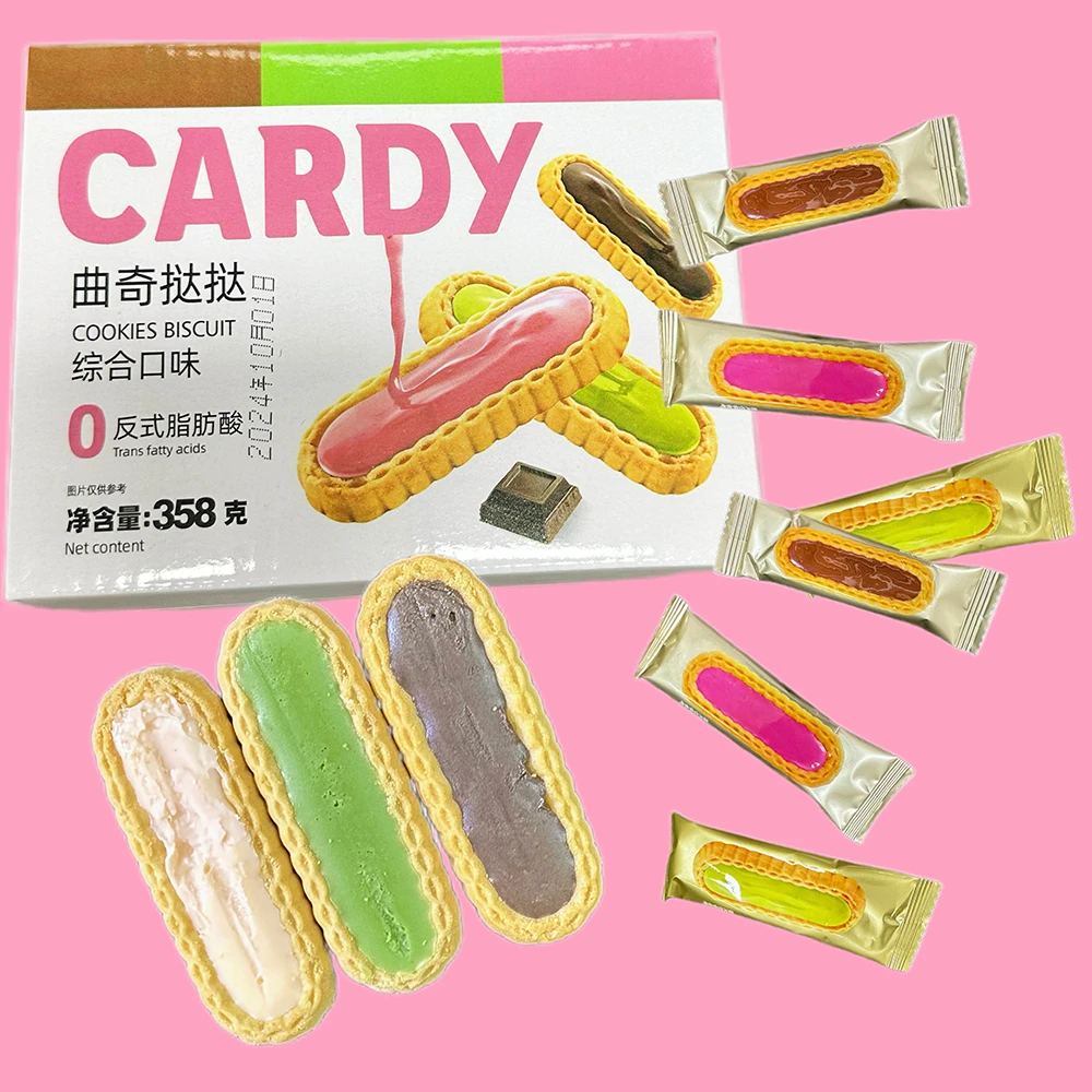 曲奇挞挞358g/盒网红零食混合三种口味休闲小吃TH1