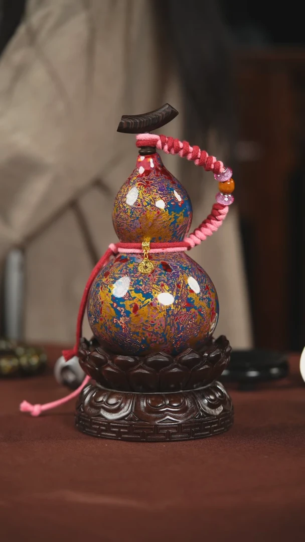 【闪购商品】140大漆酒葫芦可装开水400ML左右