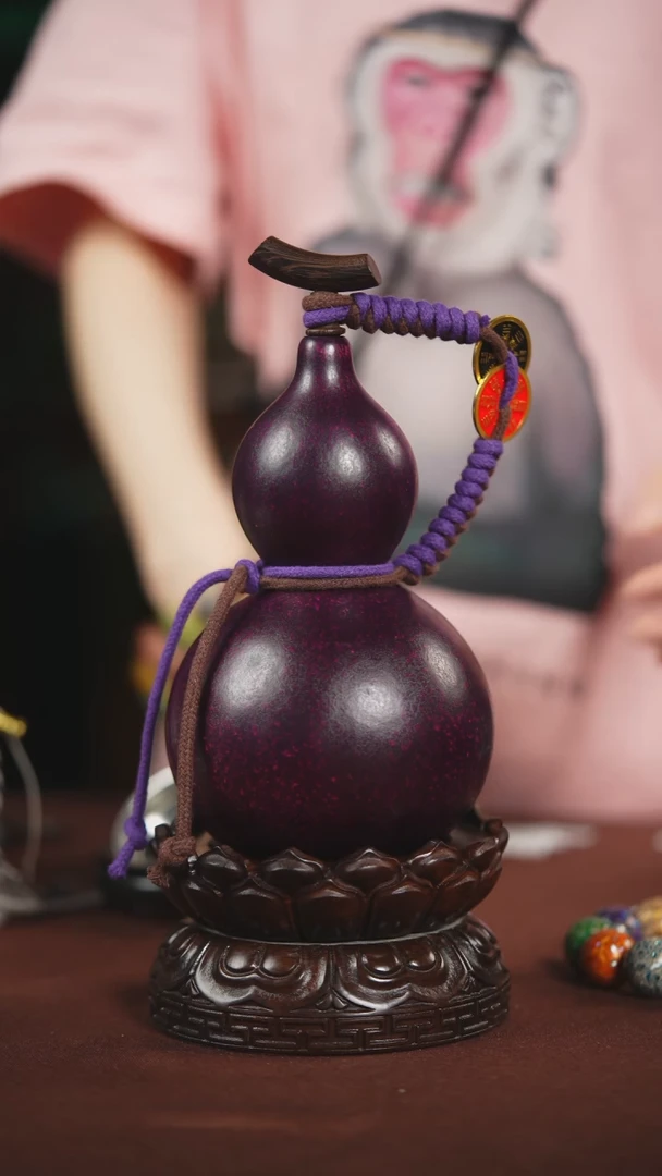 【闪购商品】460大漆酒葫芦可装开水500ML左右