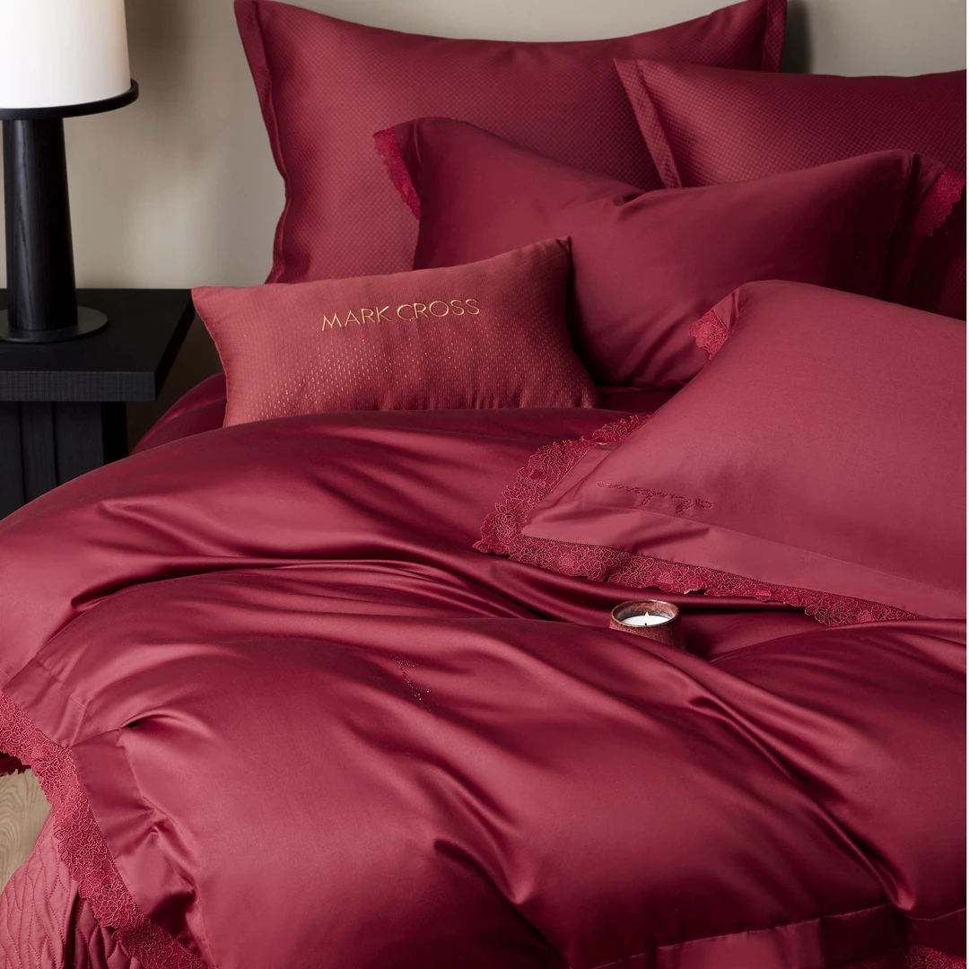 【浪漫纪元】高档轻奢浪漫匹马棉四件套婚庆大红色中式风格简奢