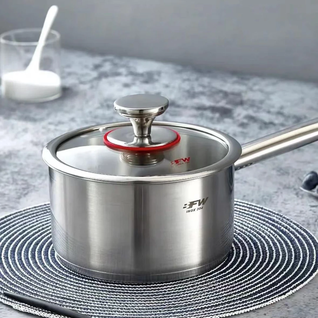 BFW 加厚304不锈钢奶锅16*9.5cm