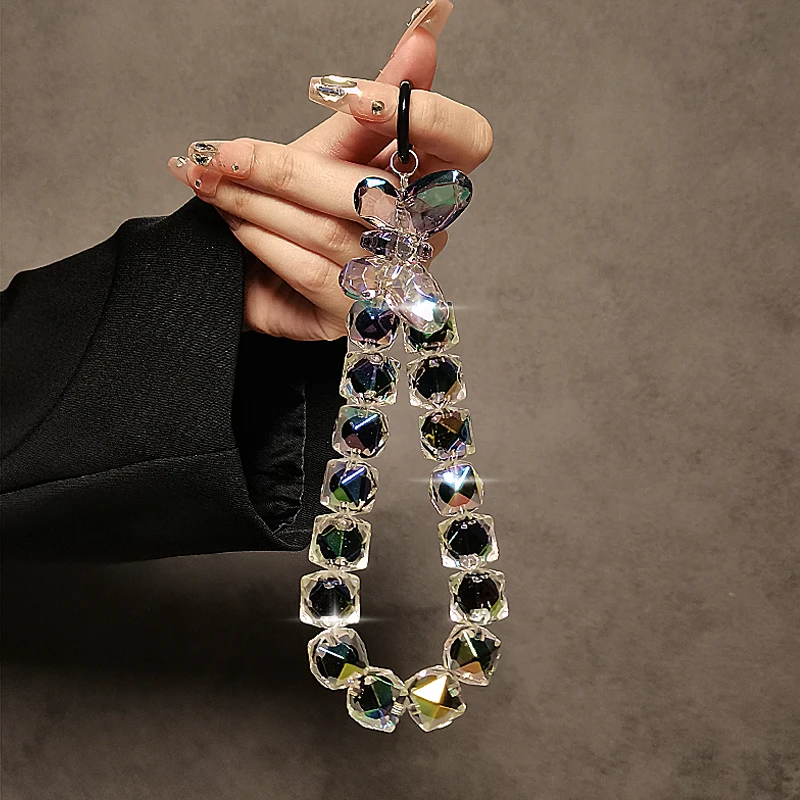 个性创意手工串珠手提链短款手机挂绳手腕挂链手机壳挂饰防丢挂件