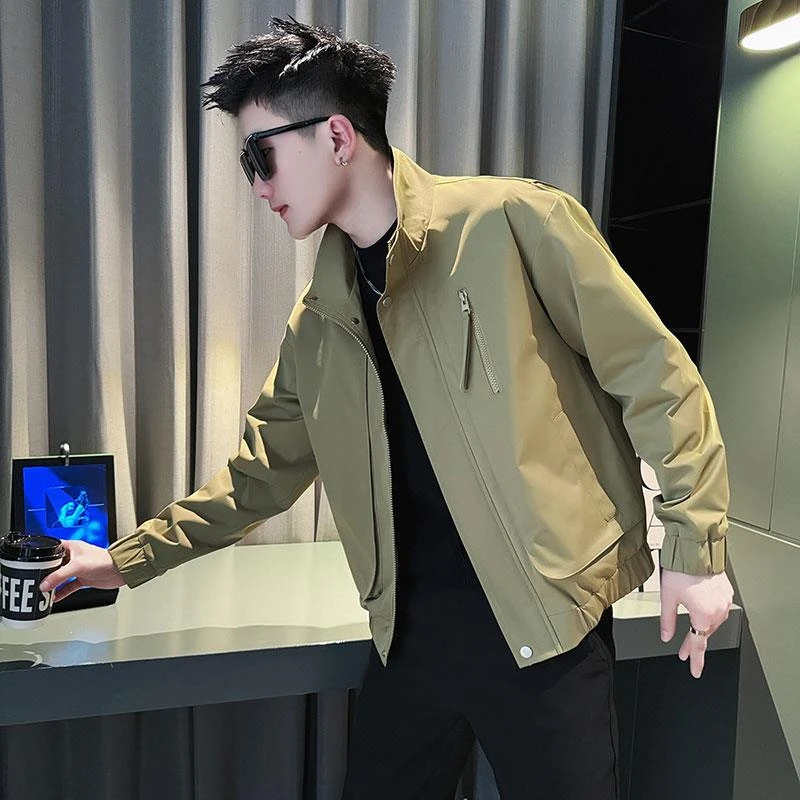 工装休闲痞帅男装2024新款夹克外套男士春秋款早春上衣服男款春装