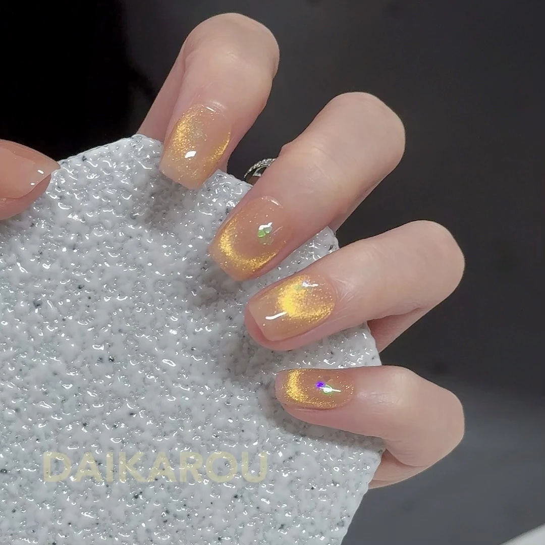 鎏光破晓 黛卡柔 新甲型 此度 短椭圆 中椭圆手工穿戴甲10片