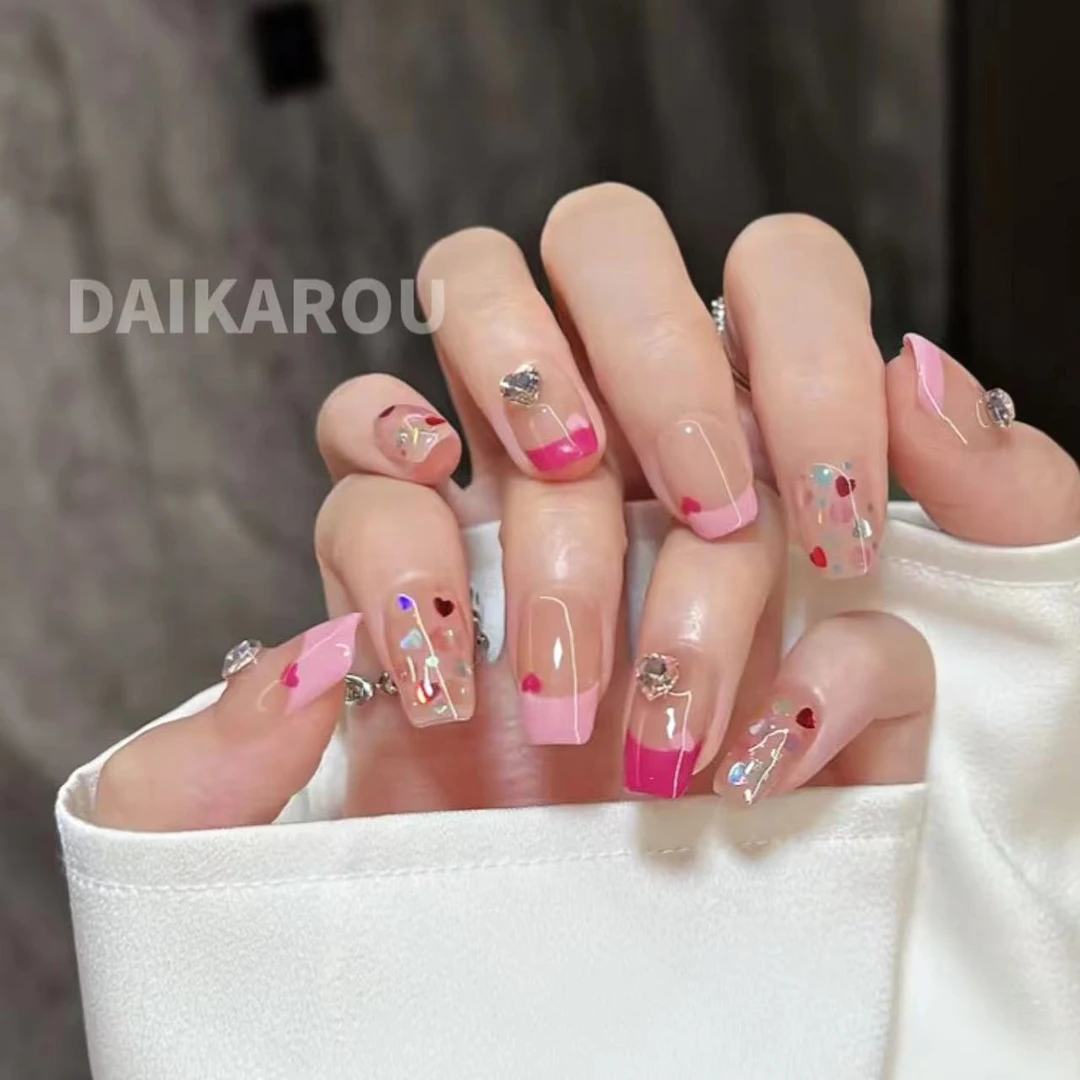 芭比定义 黛卡柔 预售  铁刘海 中梯  手工穿戴甲10片