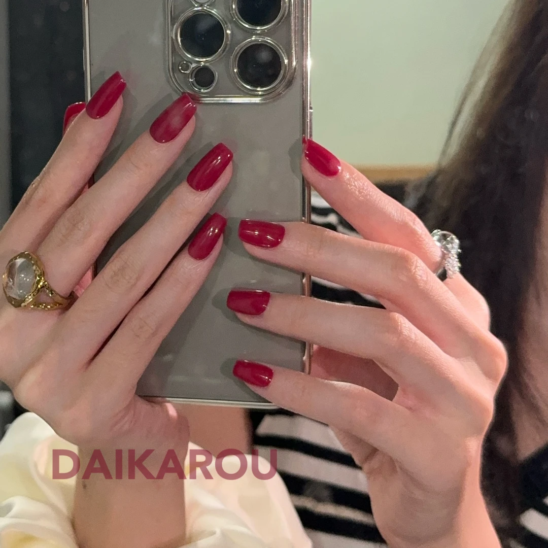 冰透野梅 黛卡柔  新甲型 此度 短椭圆 中椭圆手工穿戴甲10片