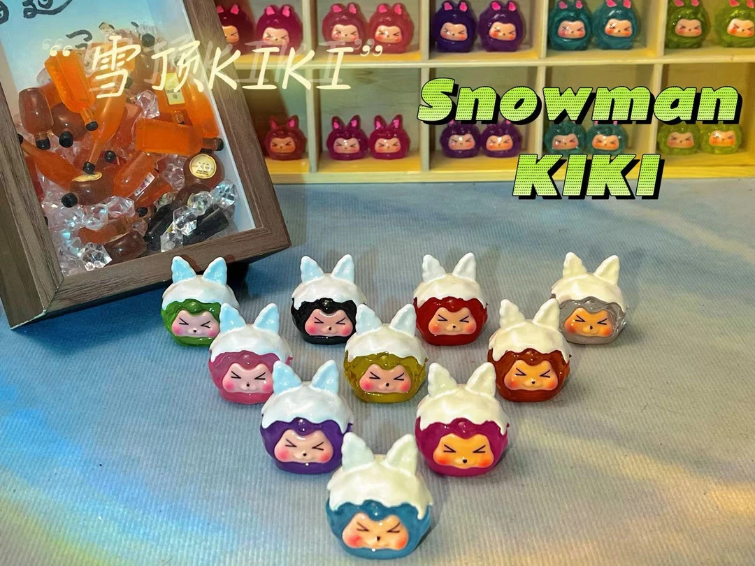 【雪顶kiki九宫格玩法!】纯手工树脂diy小摆件