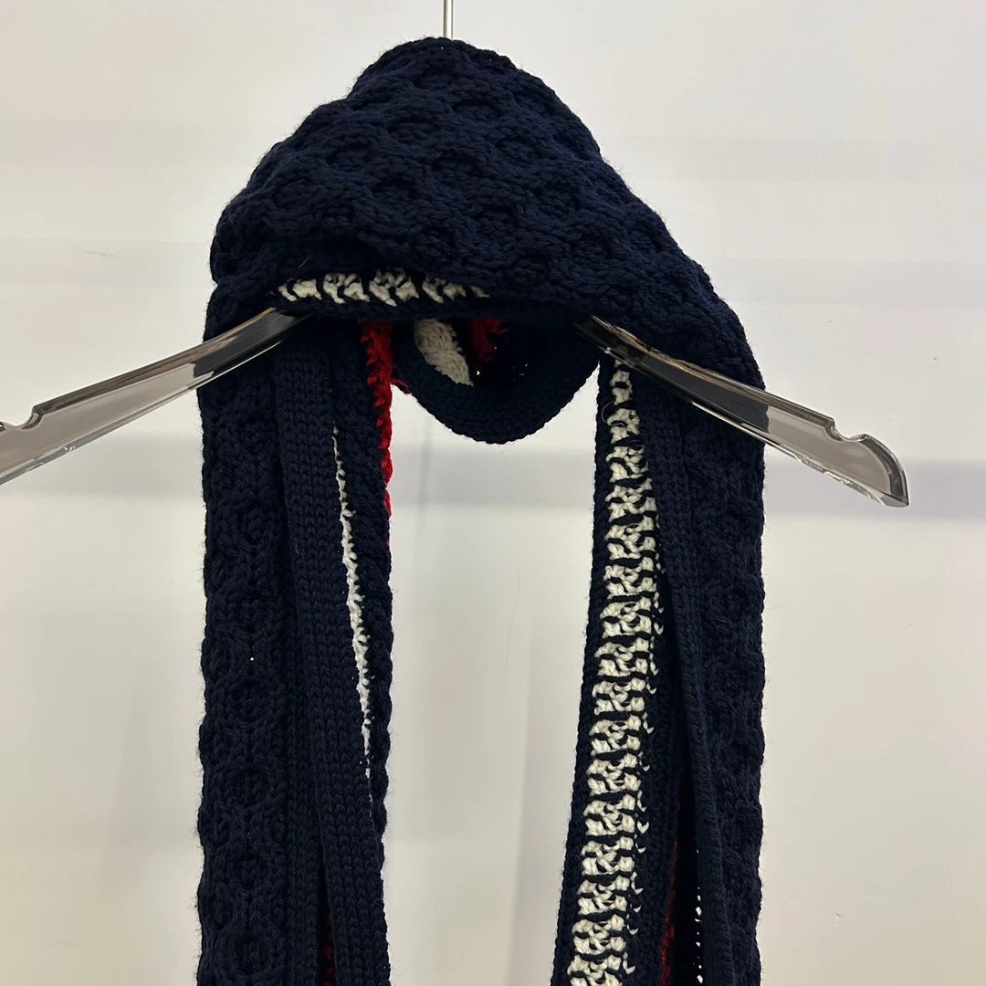 99新 THOMBROWNE 毛线围巾 GM001288