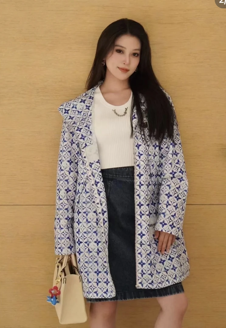 Louis Vuitton/路易威登/满印老花长风衣外套 34码 99新 GM001420