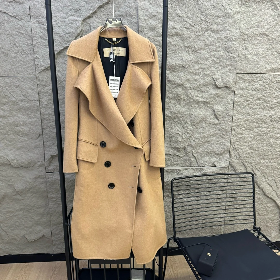 BURBERRY / 博柏利 驼色 驼毛毛呢大衣外套 UK4码 99新 GM000057