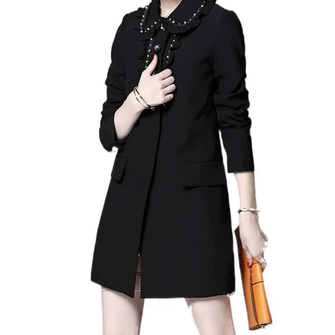 Miumiu/缪缪/钉珠设计大衣外套 42码 全新带吊 GM000615