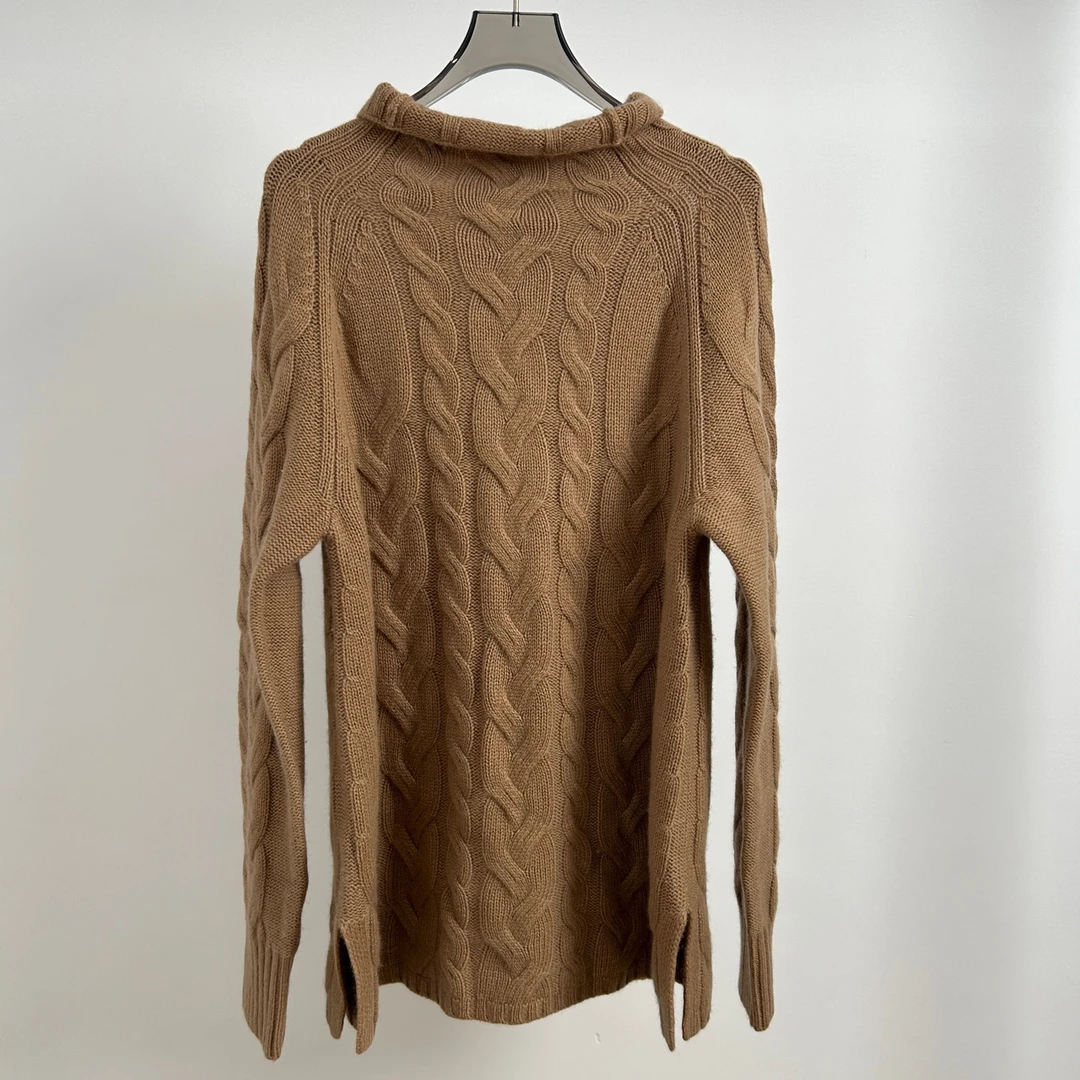 Maxmara/副线系列驼色毛衣S码 M码 全新带吊 GM001579