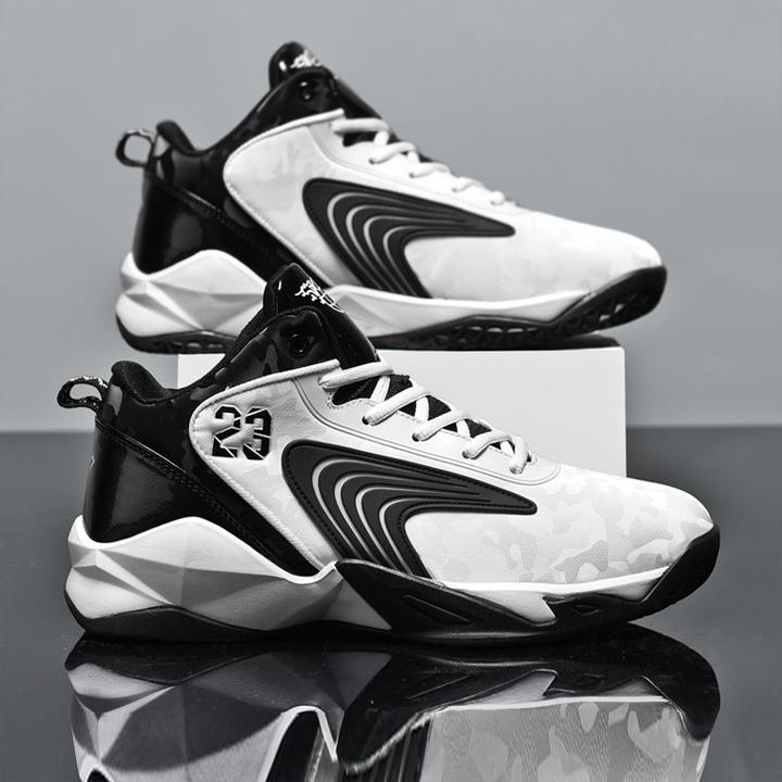 学生篮球鞋男鞋后卫实战青少年缓震橡胶底大童运动鞋中考体测球鞋