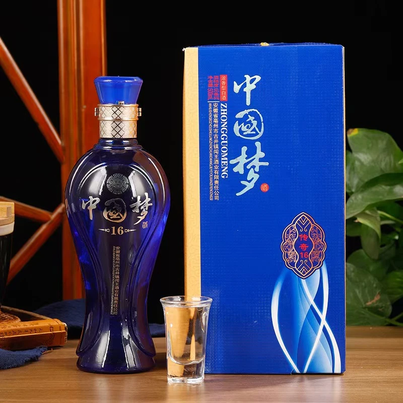 闯王白酒整箱6瓶中国梦传奇500mi纯粮手工酿造浓香型白酒52度500