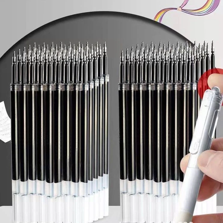 ST头笔芯刷题笔芯按动笔芯0.5mm中性笔芯黑色葫芦头笔芯蓝色红色.