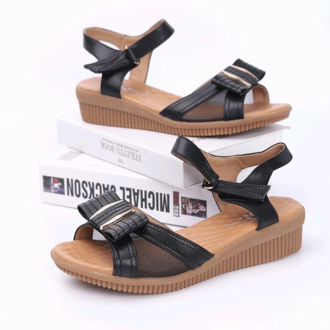 Jinho/金猴夏季舒适坡跟女凉鞋#690158