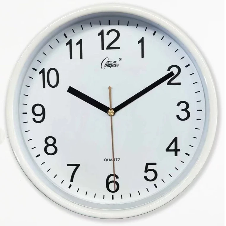 康巴丝静音石英钟两用座钟台式客厅摆件时钟表时尚家用简约圆形