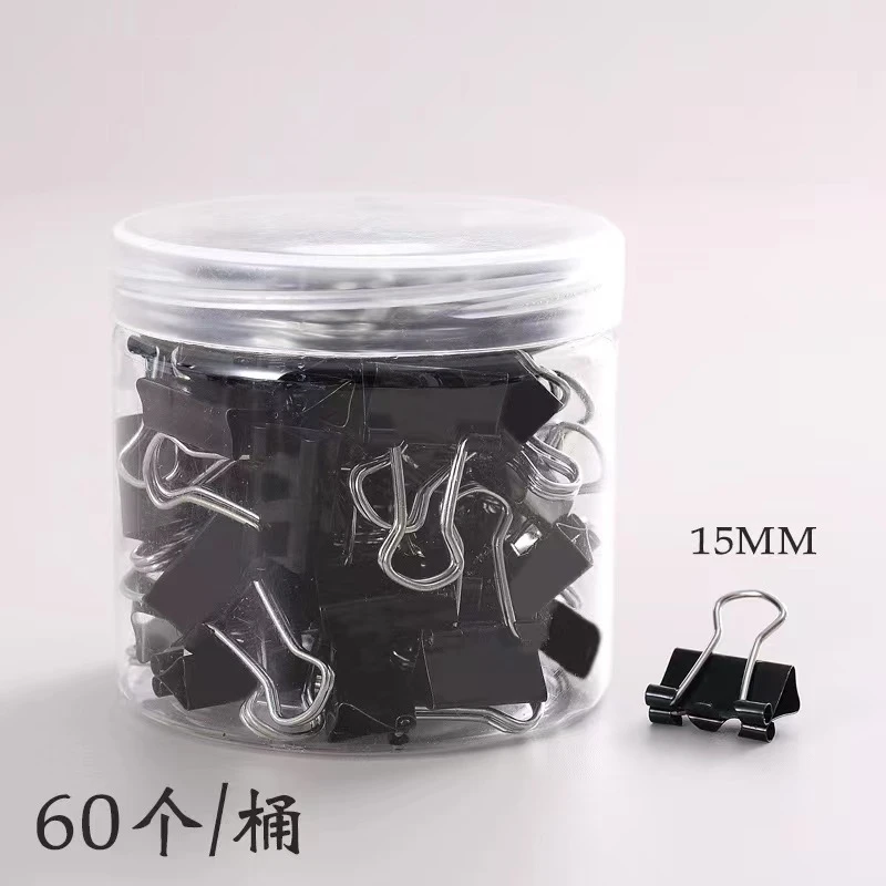 【整盒60个】真彩长尾票夹   小号  15mm