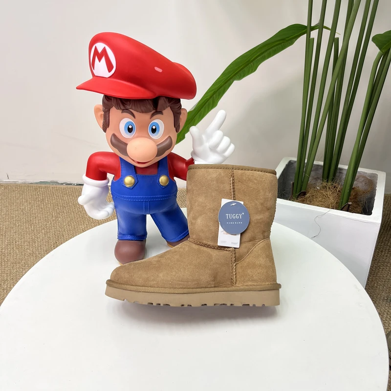 【羊皮毛一体】经典5825纯净版中筒加厚加绒雪地靴加厚