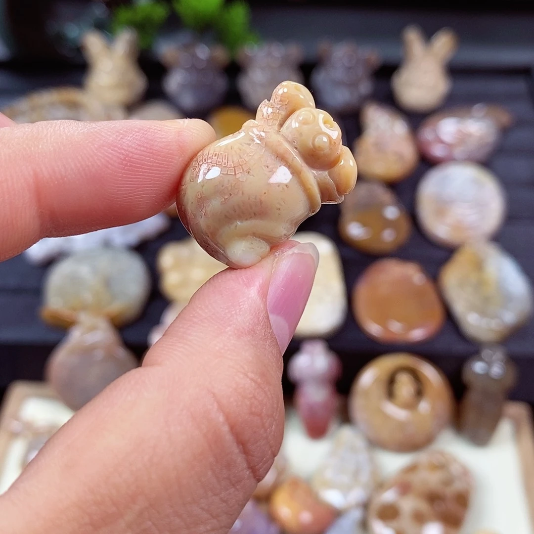 硅化玉颈饰未镶嵌