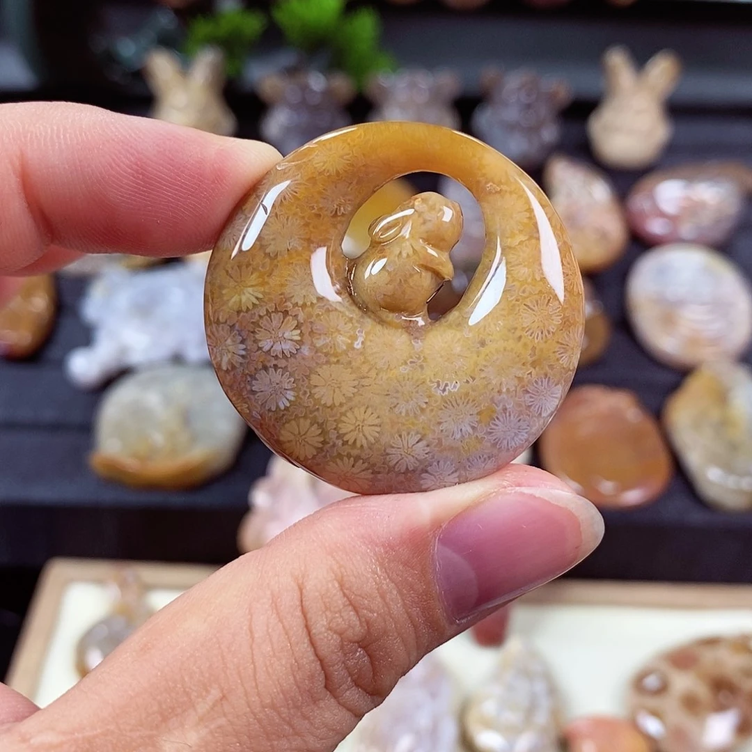 硅化玉颈饰未镶嵌