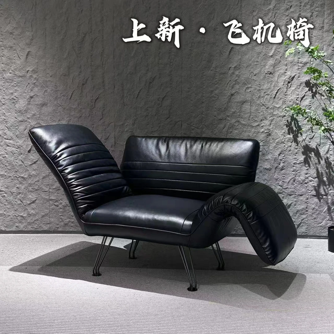 【春哥严选】意式极简多功能休闲椅高端单人沙发椅折叠懒人趟椅WZ