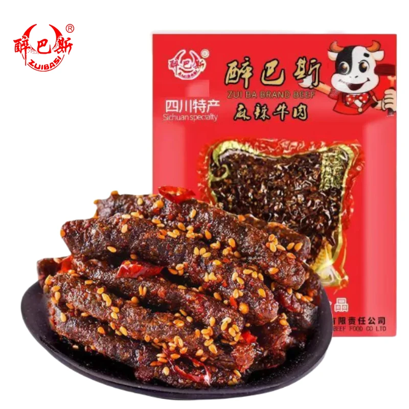 醉巴斯麻辣牛肉200g广安特产香辣真空包武胜牛肉厂家包装