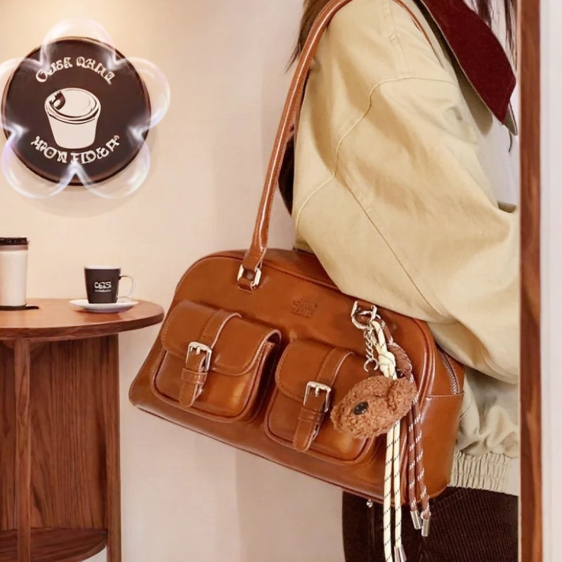 南小众枕头包包女秋季复古波士顿包通勤托特包女款2025新款爆款