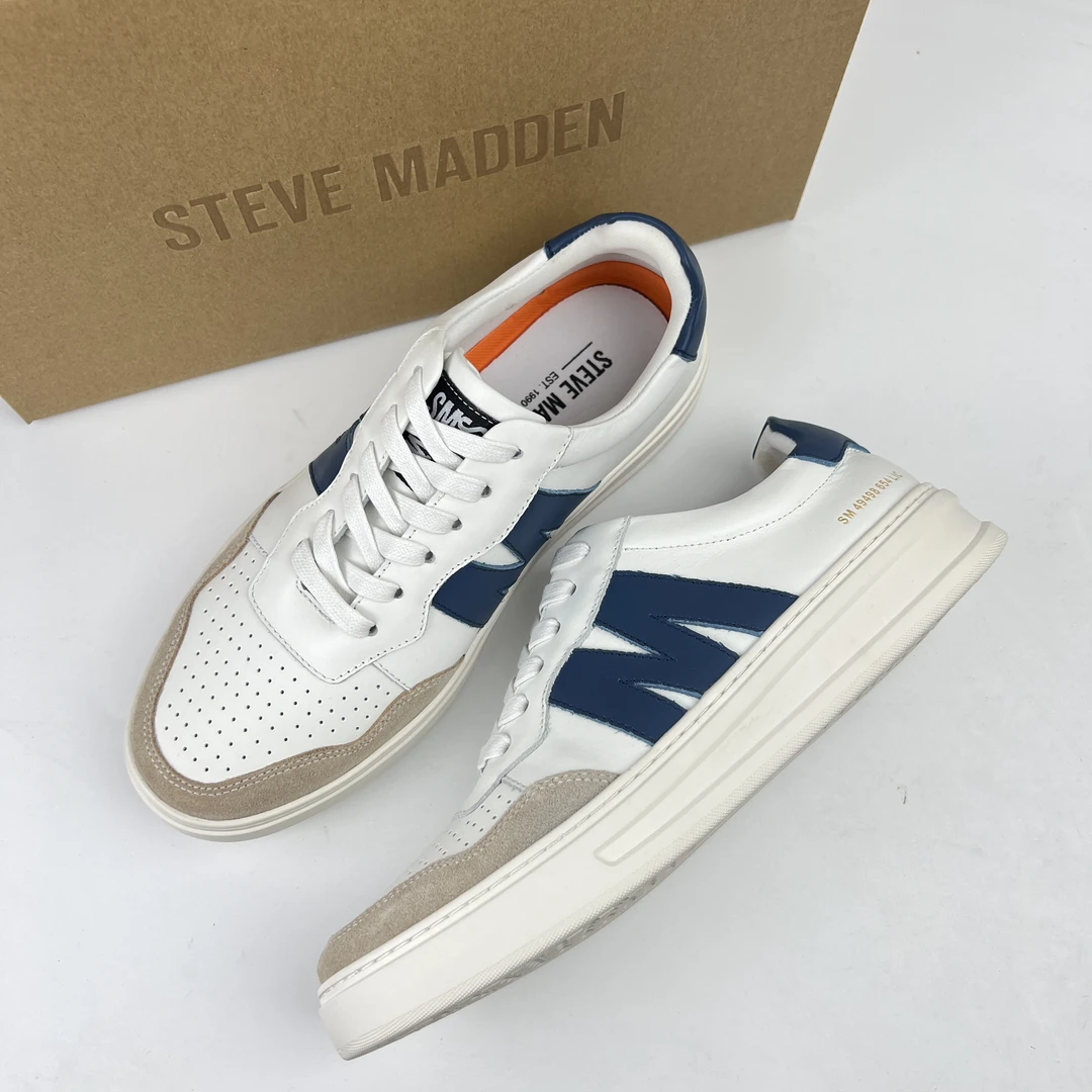 外贸单SM男士时尚休闲舒适透气真皮板鞋2005