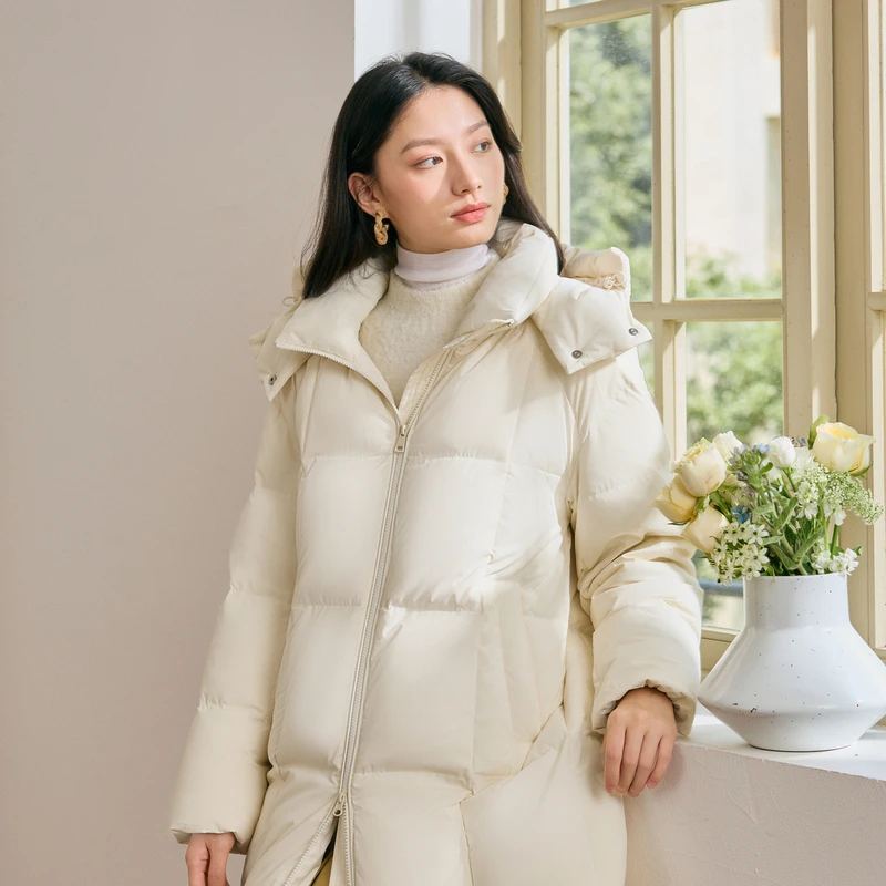 波司登冬季新款宽松保暖外套长款百搭羽绒服B40145914DY