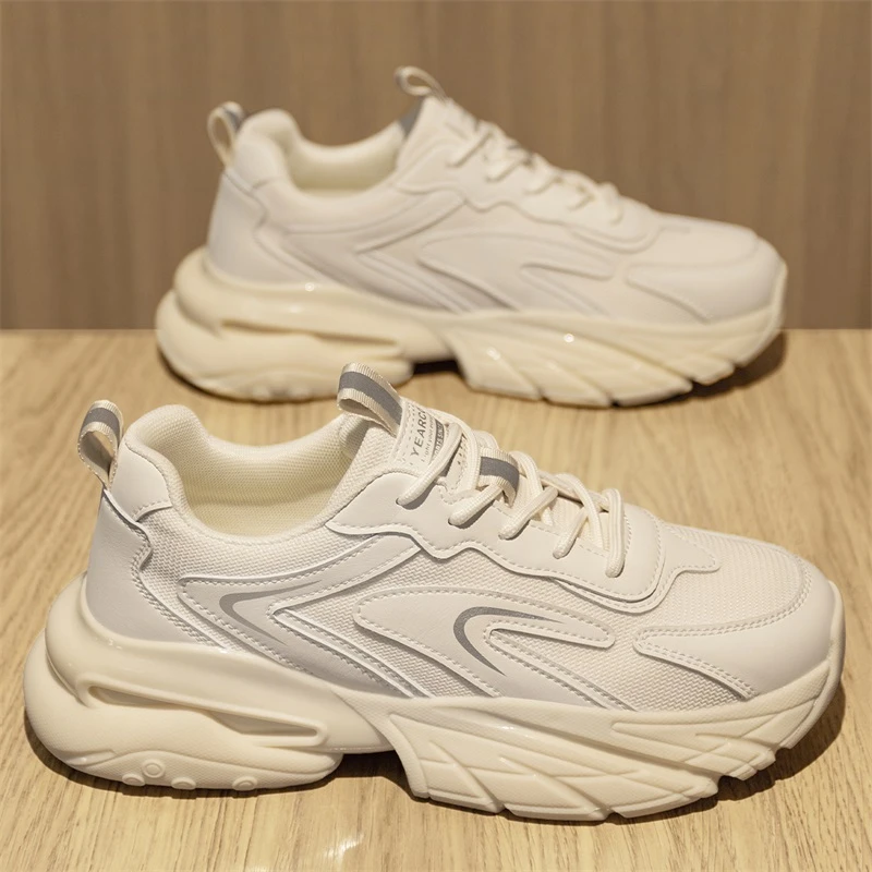 YEARCON/意尔康男鞋秋季潮流百搭透气网面运动休闲鞋厚底增高1569