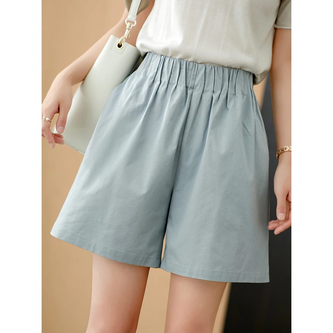 原形休闲短裤女宽松2025夏季韩版百搭阔腿73954