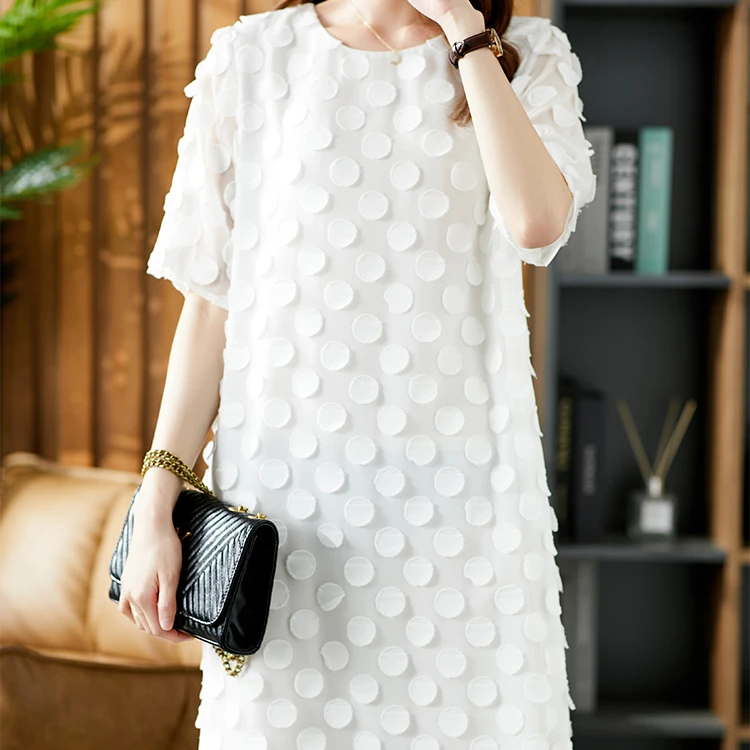 【格一服饰】原形气质休闲连衣裙中长款韩版显瘦宽松直筒裙68795