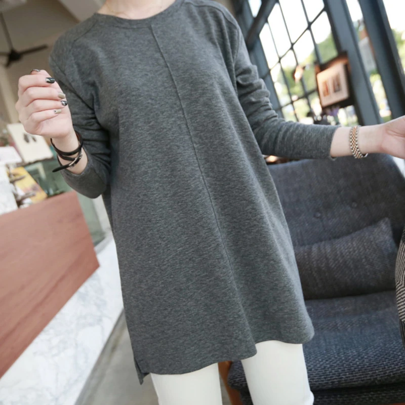 原形秋季质感长袖t恤春季宽松内搭打底衫61396