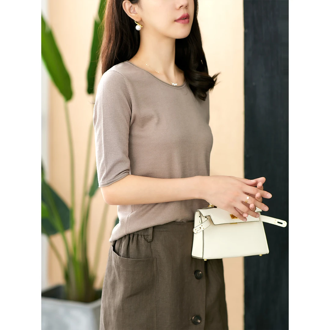 原形ins短袖t恤夏季宽松体恤显瘦圆领上衣 U70438