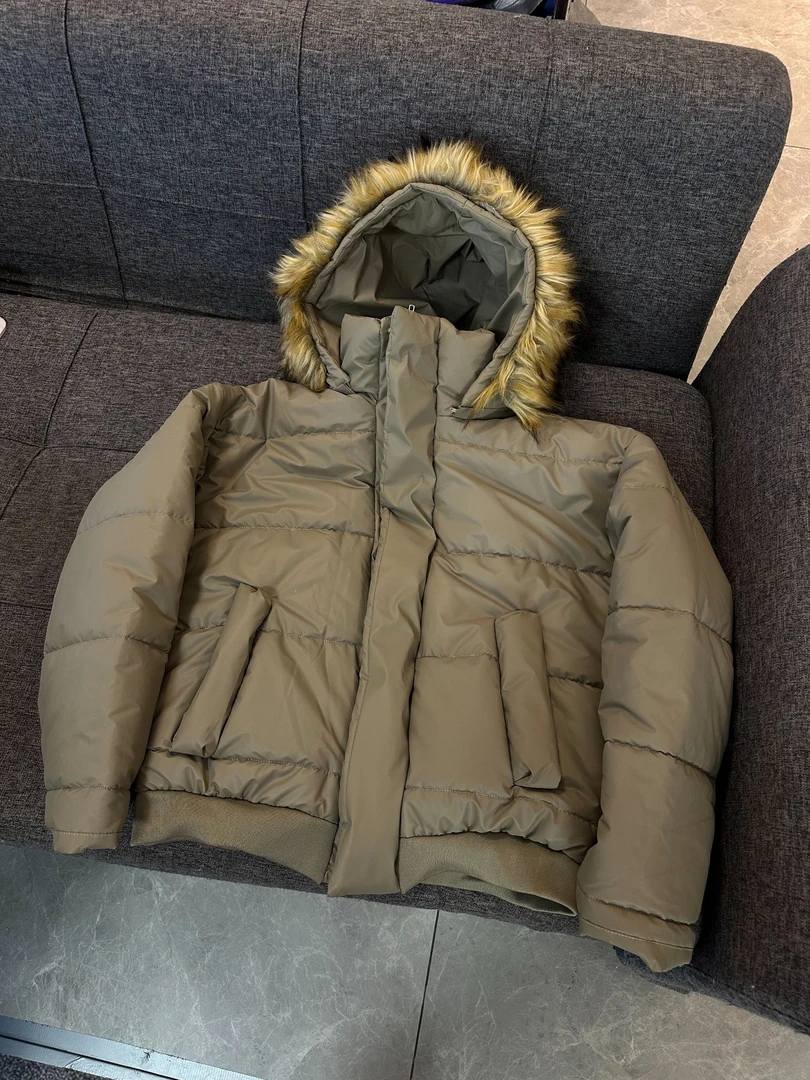 A286 基础棉衣可拆卸帽冬季宽松街头外套男女夹克连帽棉服