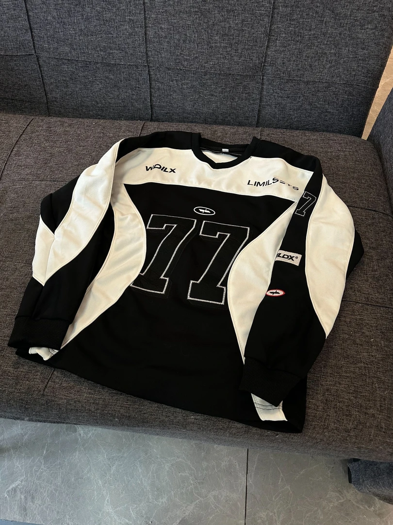 A263 秋冬宽松百搭棒球服休闲T恤