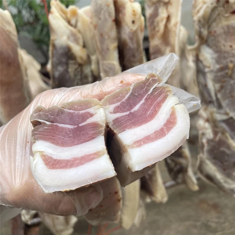 (劳模工匠特选)自家养的本地黑猪肉自然风干腊肉