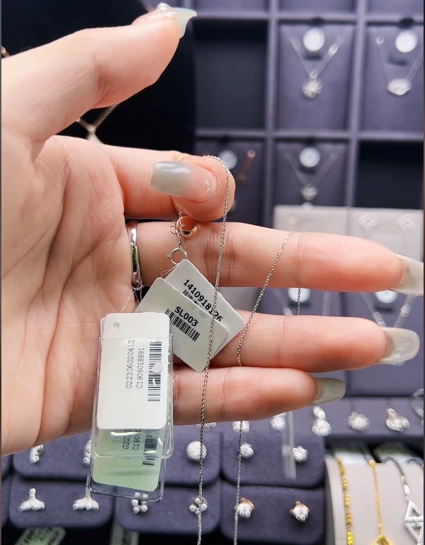 金750项链素链小清新