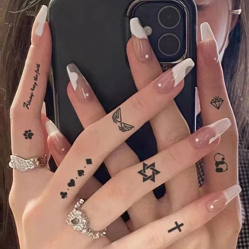 草本果汁纹身贴半永久不反光ins风防水持久仿真果汁纹身贴超可爱