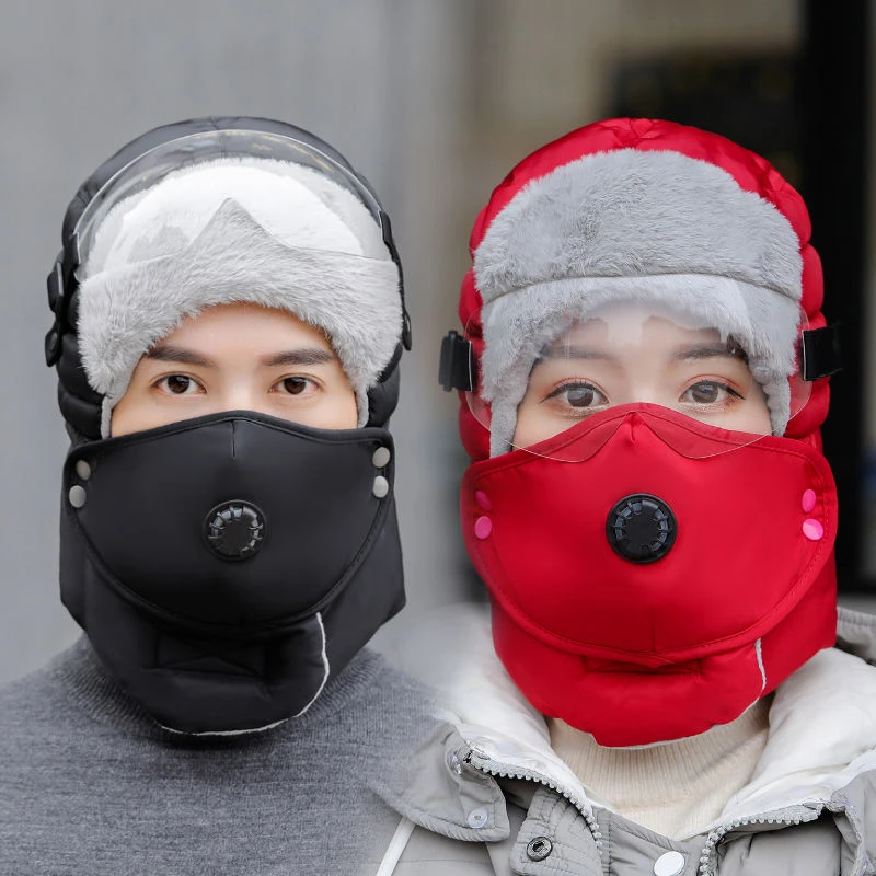 雷锋帽女冬天加厚保暖东北护耳帽男冬季户外骑电动车防风防寒帽