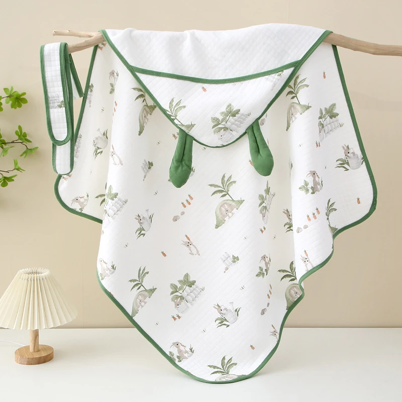 新生婴儿抱被初生包被空气纯棉春秋产房夏季薄款宝宝包单巾包裹被