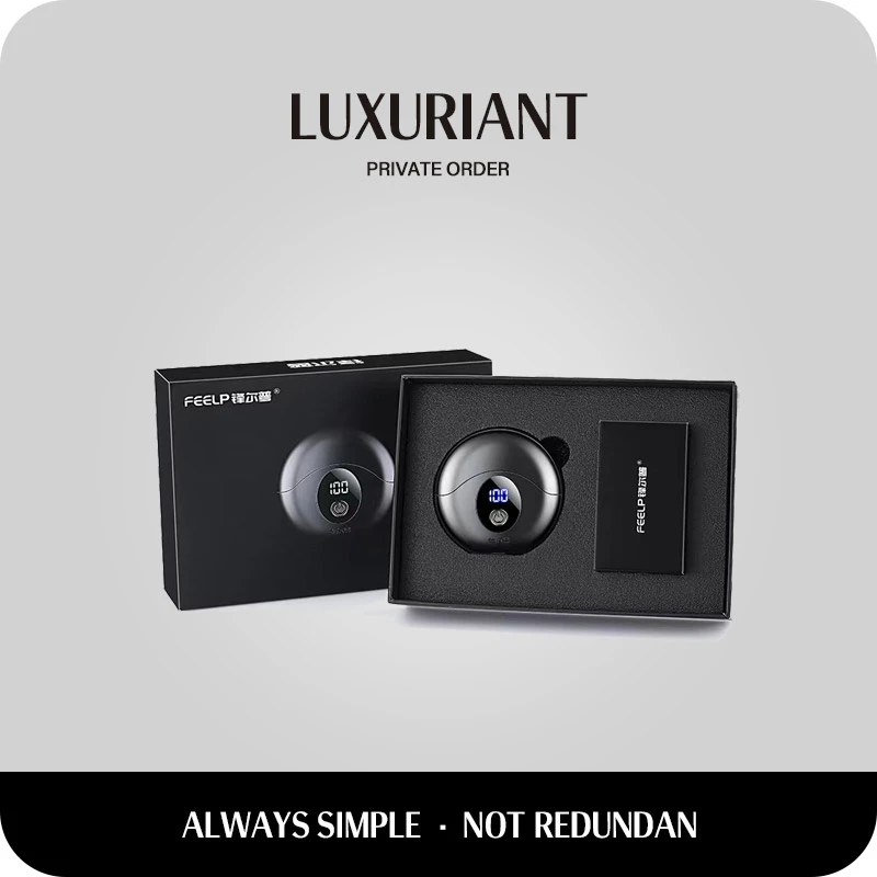 FENGERPU/锋尔普礼盒款太空小飞碟电动剃须刀电镀黑刮胡刀B