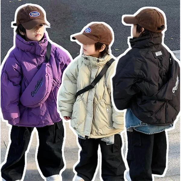 冬季韩版男女童90白鸭绒羽绒服2024新中大童羽绒服外套加厚保暖6