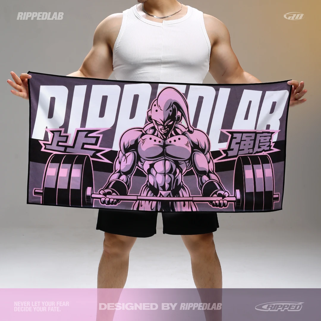 撕裂组织粉丝专属原创运动龙珠系列训练吸汗浴巾大毛巾