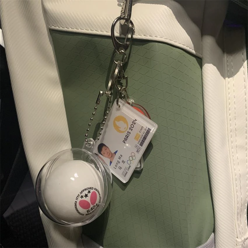 国乒乒球周边大头莎莎签名挂件乒乓球钥匙扣樊振东马龙小胖纪念品