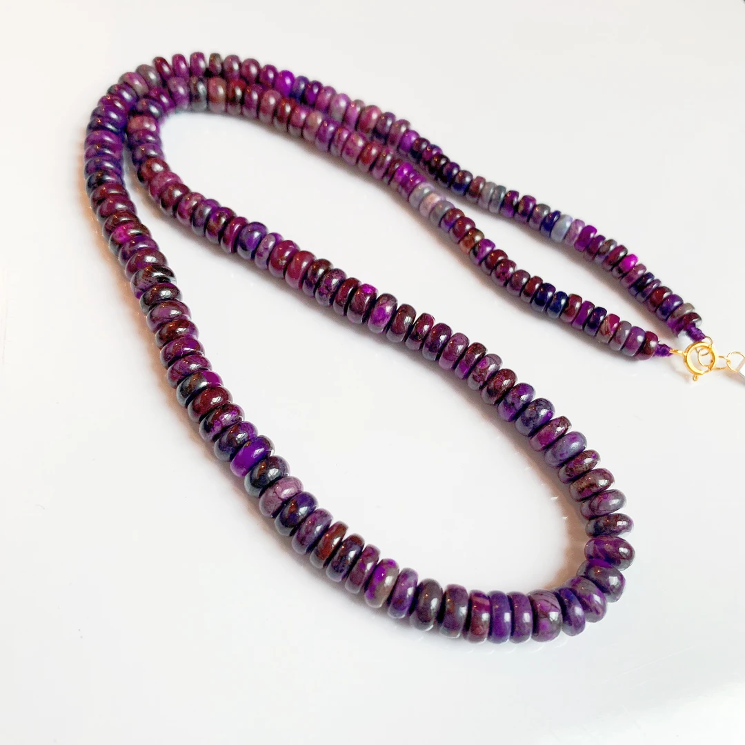 匡氏珠宝 18K舒俱来帝王紫算盘珠项链 Z-HL-A9631（多样性发一）